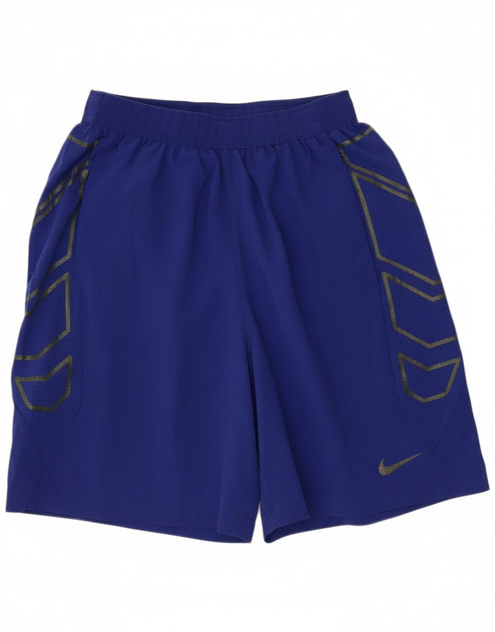Nike Herren Graphic Sport Shorts Mittelblaues Polyester