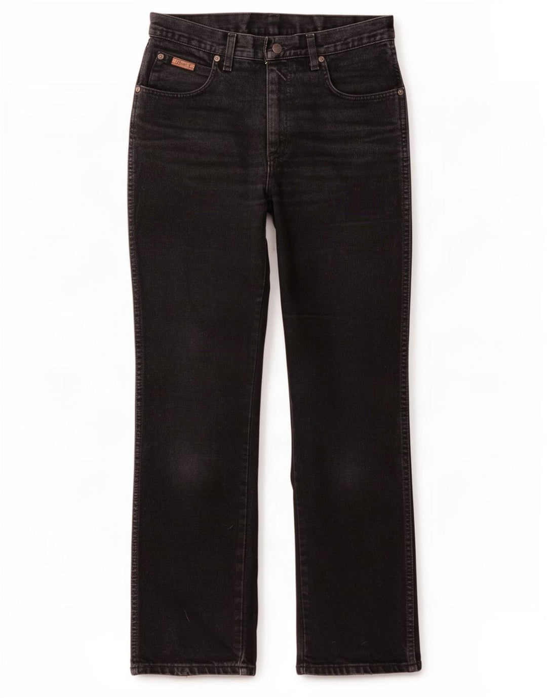 Wrangler Herren Texas Straight Jeans W31 L32 Schwarze Baumwolle