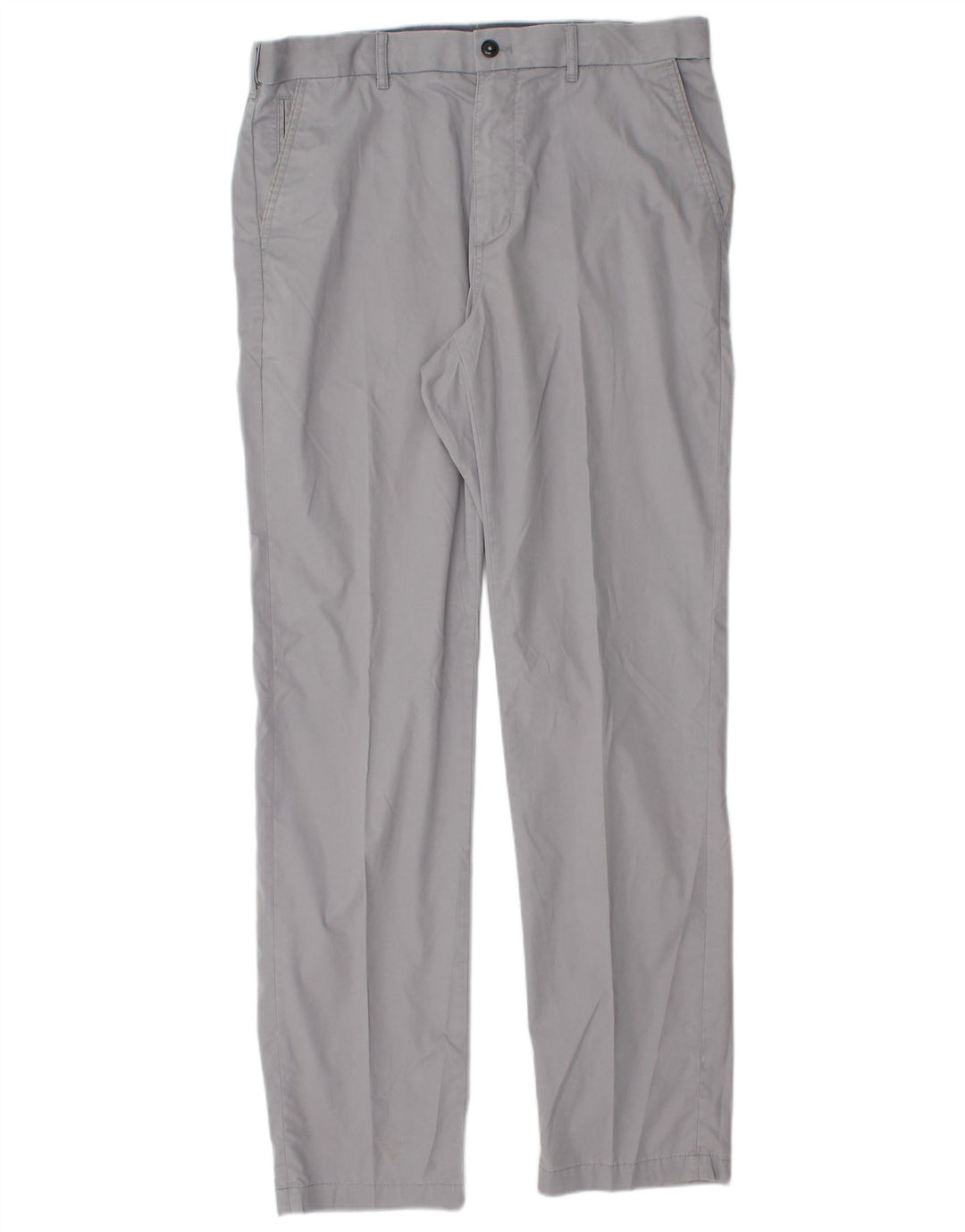 Marks & Spencer Herren Blue Harbor Regular Fit Chinohose W34 L33 Grau