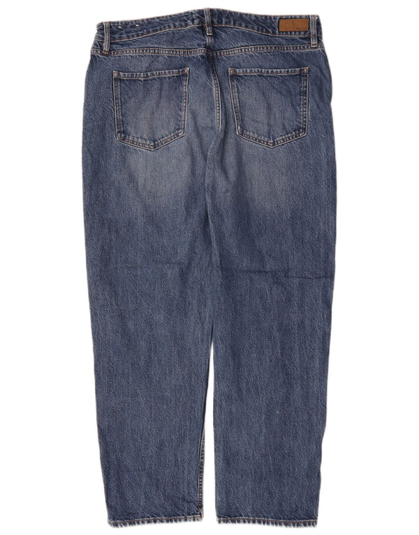 Fat Face Damen Straight Jeans UK 16 Large W32 L26 Blaue Baumwolle