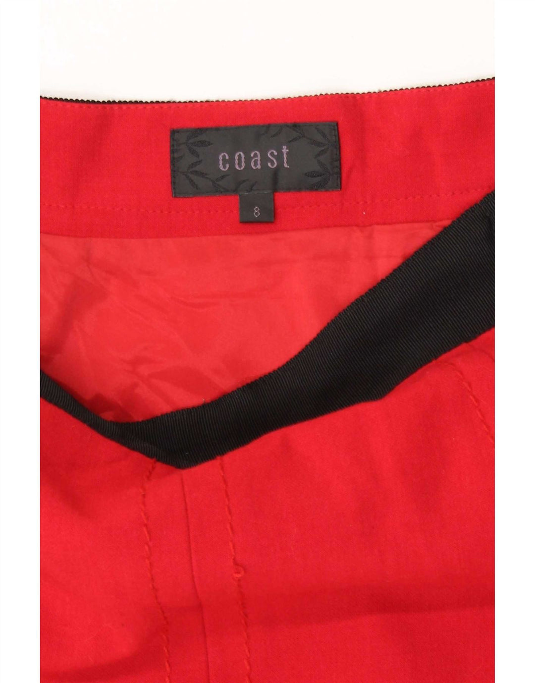 Coast Damen Minirock UK 8 Small W26 Roter Colourblock-Polyester