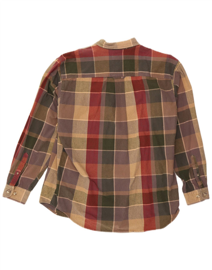 EDDIE BAUER Herren-Hemd mit normaler Passform, XL, mehrfarbig, kariert, Baumwolle