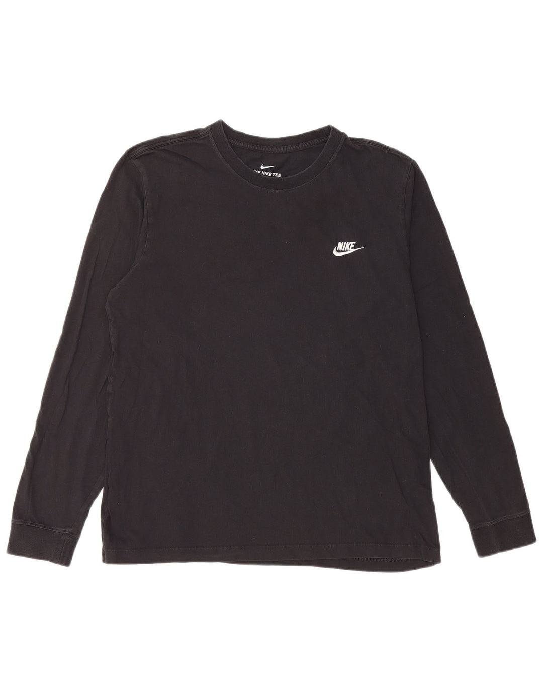 Nike Herren-Oberteil mit langen Ärmeln, groß, aus schwarzer Baumwolle