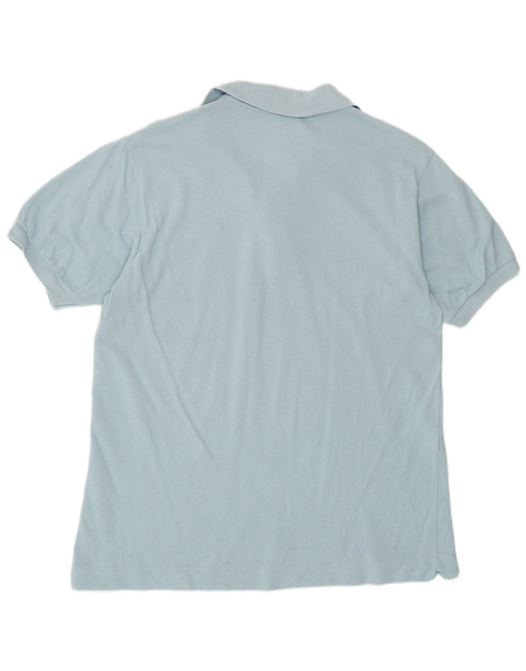 Lacoste Herren-Poloshirt, Größe 4, mittelblaue Baumwolle