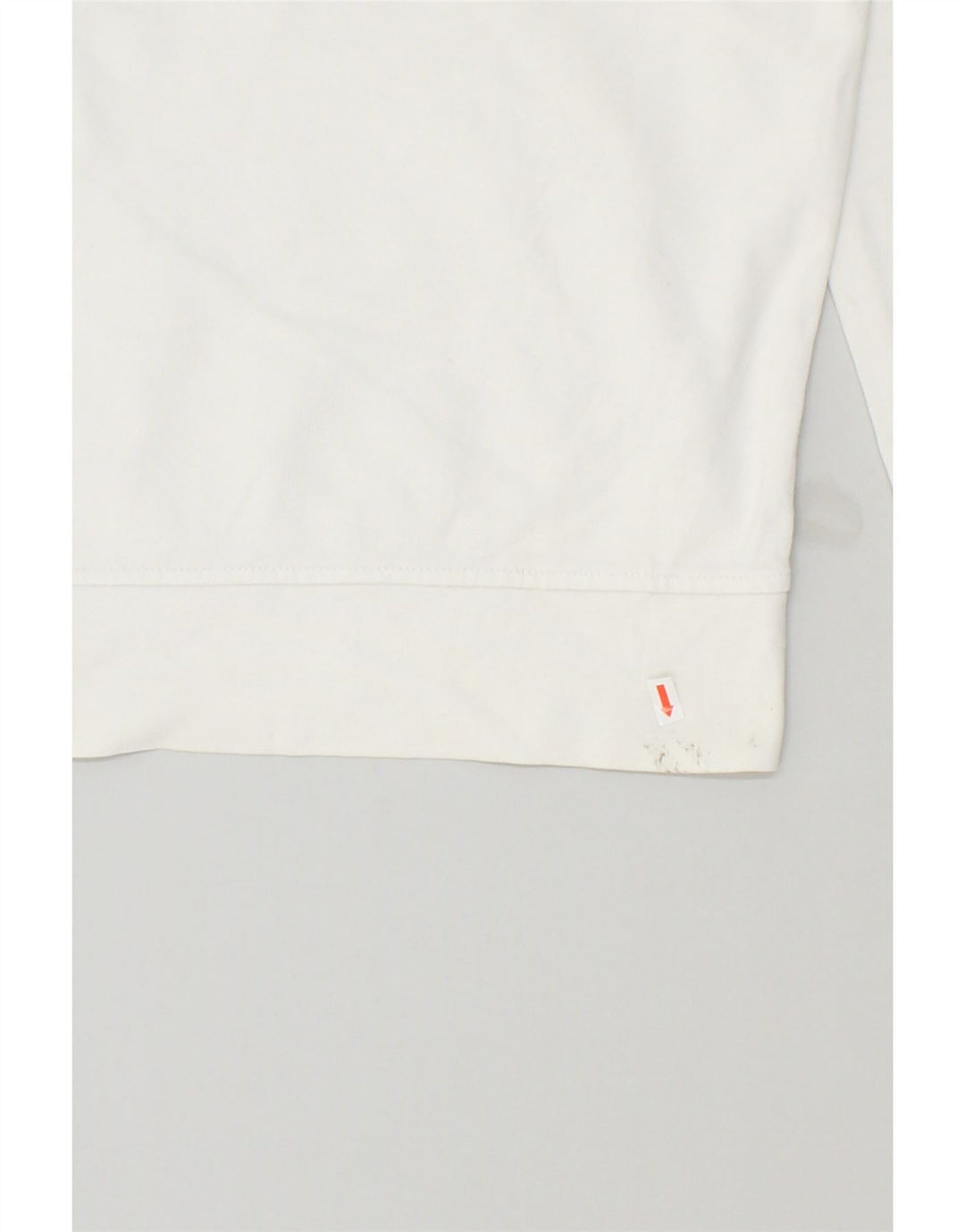 LEVI'S Mens Graphic Hoodie Jumper Small White Cotton Vintage Levi's and Second-Hand Levi's from Messina Hembry 