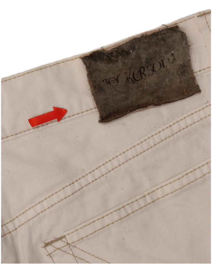 Jeckerson Herren Straight Jeans W34 L34 Weiße Baumwolle