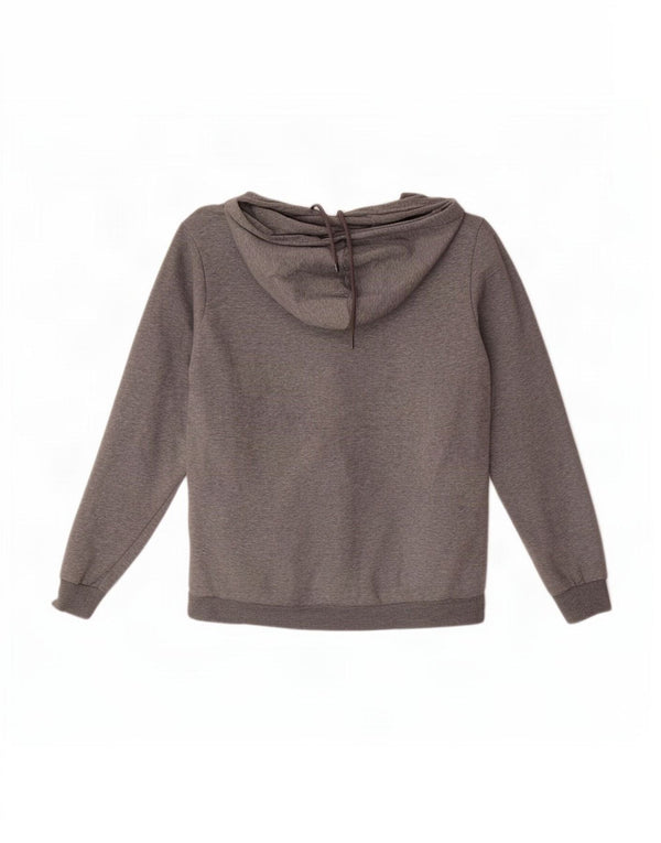 Puma Herren Kapuzenpullover aus mittelgrau gefleckter Baumwolle