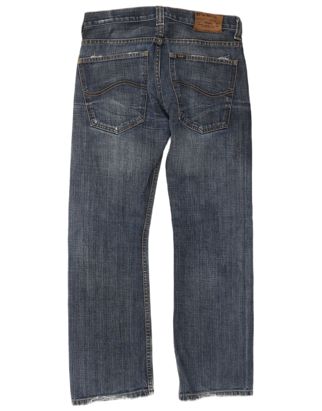 Lee Damen Flint Straight Jeans W30 L30 Blaue Baumwolle