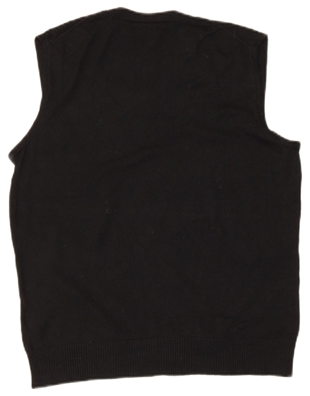 Marks & Spencer Damen Weste Tank Top UK 16 Large Schwarz Viskose