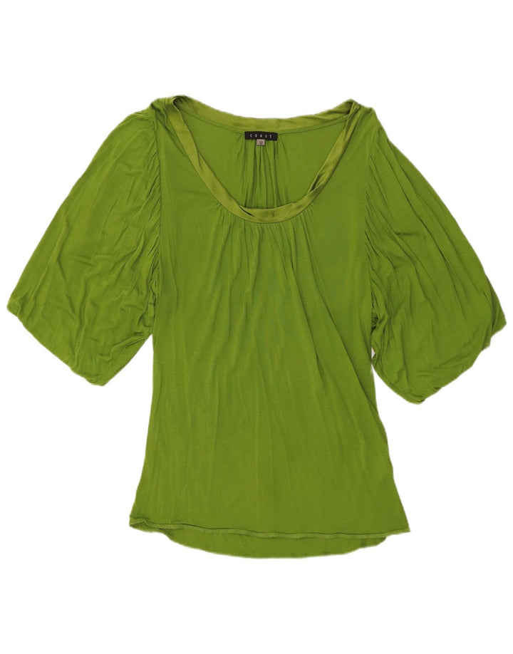 Coast Damen Blusentop UK 12 Mittelgrün Modal