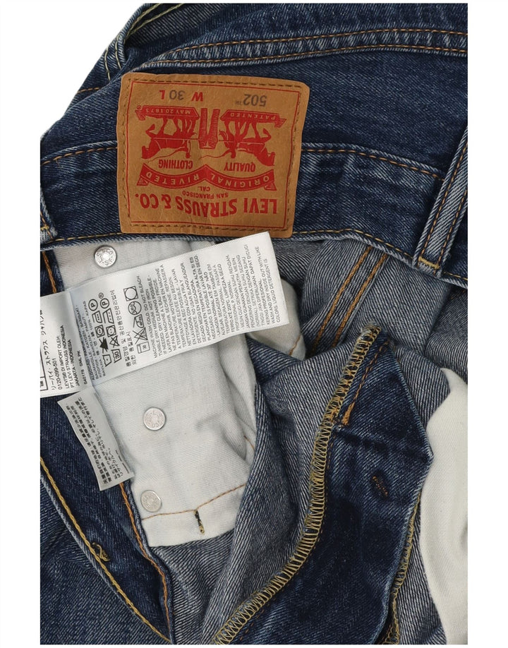 LEVI'S Herren 502 Denim Shorts W30 mittelblaue Baumwolle