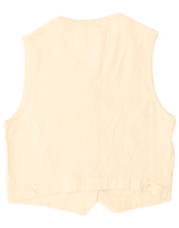 Balloon Damen ärmellose Hemdbluse EU 38 Medium Off White Silk