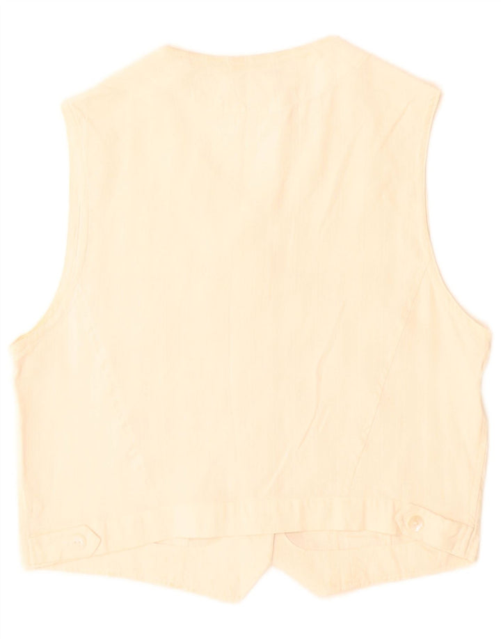 Balloon Damen ärmellose Hemdbluse EU 38 Medium Off White Silk