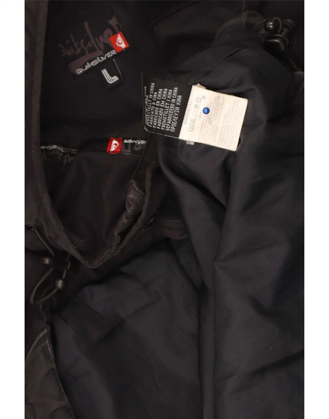 Quiksilver Herren Grafik-Pullover-Windjacke, Größe 40, Schwarz