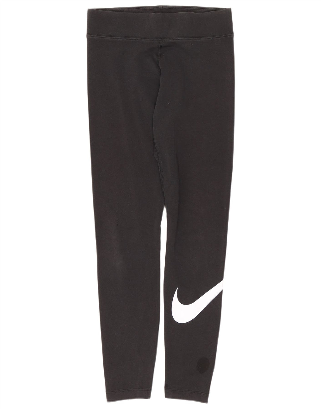 Nike Womens Graphic Leggings UK 8 Small Schwarz Baumwolle