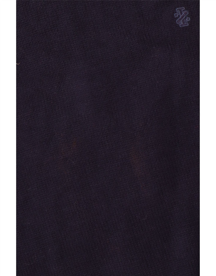 IZOD Herren-Pullover mit V-Ausschnitt, groß, marineblaue Baumwolle