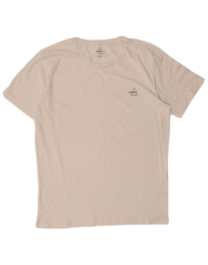 VINTAGE Herren T-Shirt Top Große weiße Baumwolle