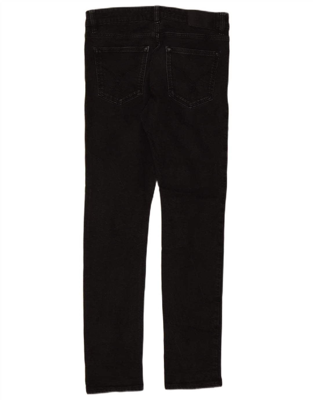 Calvin Klein Herren Slim Jeans W32 L32 Schwarze Baumwolle