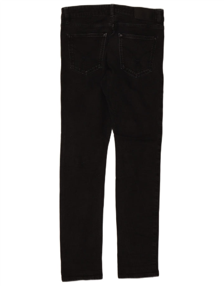 Calvin Klein Herren Slim Jeans W32 L32 Schwarze Baumwolle