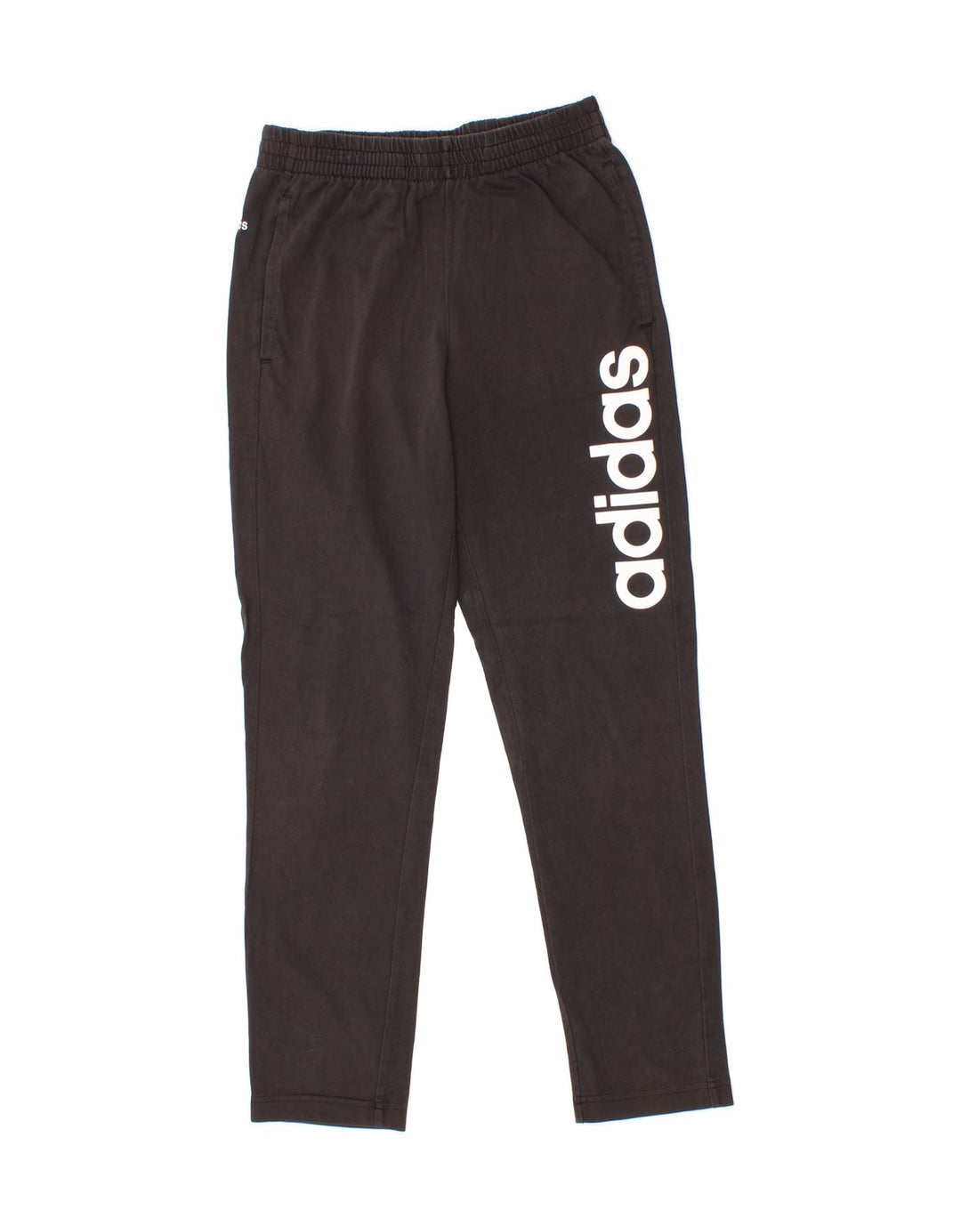 ADIDAS Mens Graphic Tracksuit Trousers Small  Black Cotton Vintage Adidas and Second-Hand Adidas from Messina Hembry 