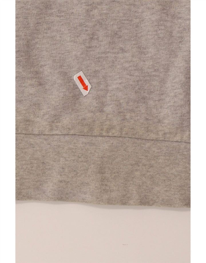 KARL LAGERFELD Womens Graphic Sweatshirt Jumper UK 14 Medium Grey Cotton