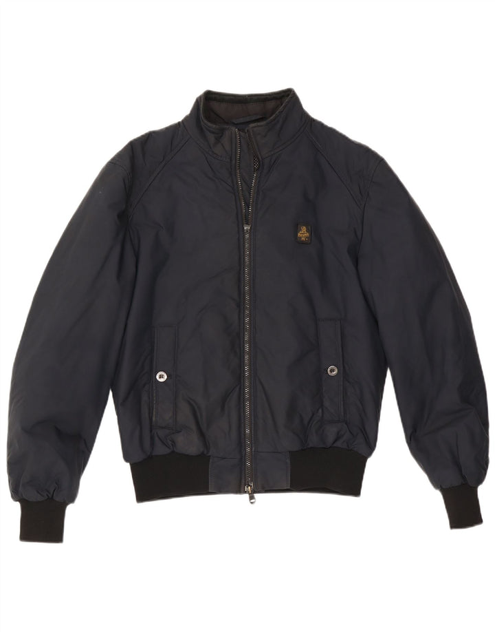Refrigiwear Herren Bomberjacke UK 40 Large Marineblaues Nylon