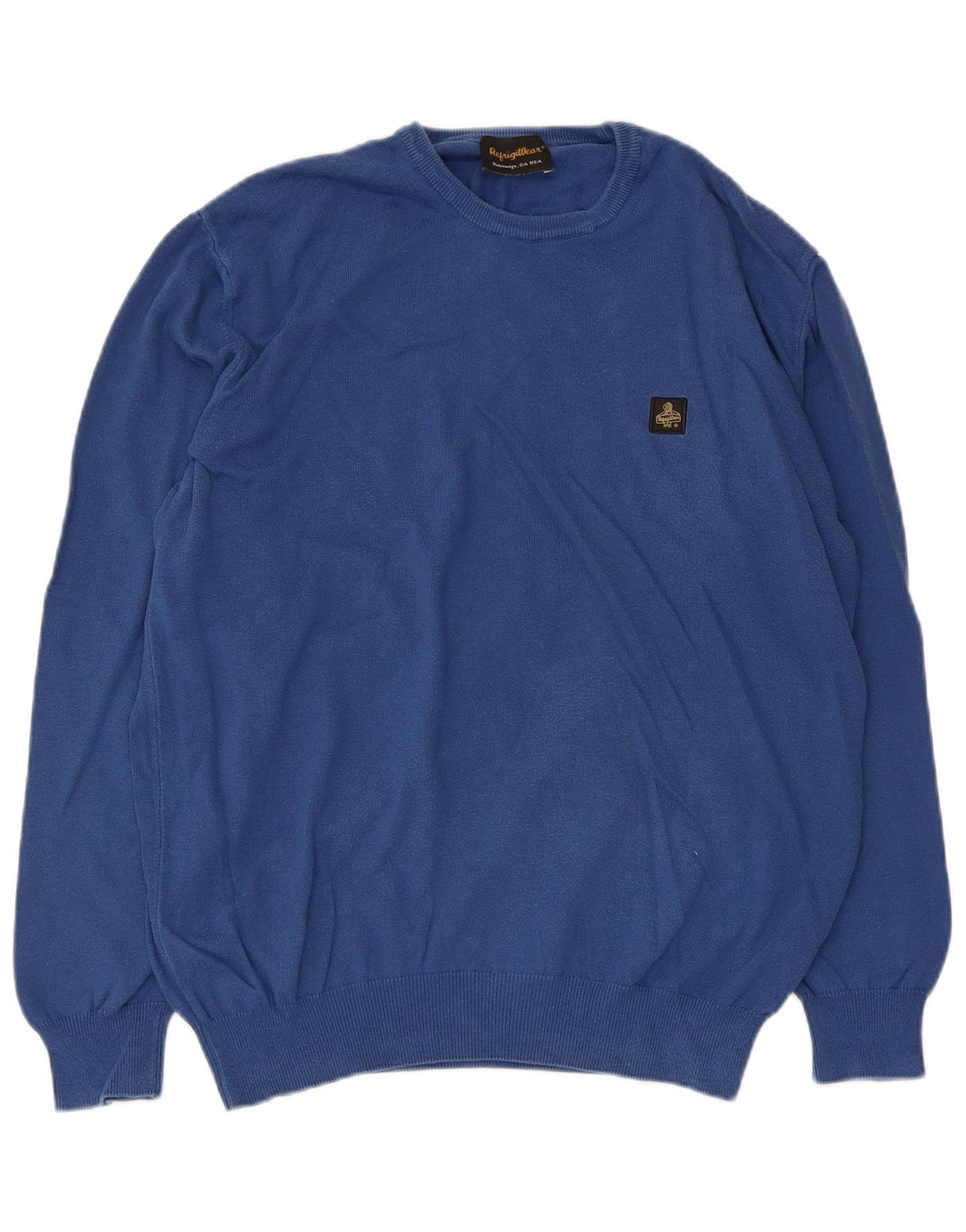 Refrigiwear Herren-Pullover mit Rundhalsausschnitt, Größe L, Blau