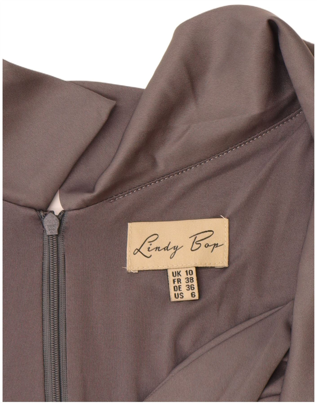 LINDY BOP Damen-Overall, ärmellos, UK 10, Größe S, grau, Polyester