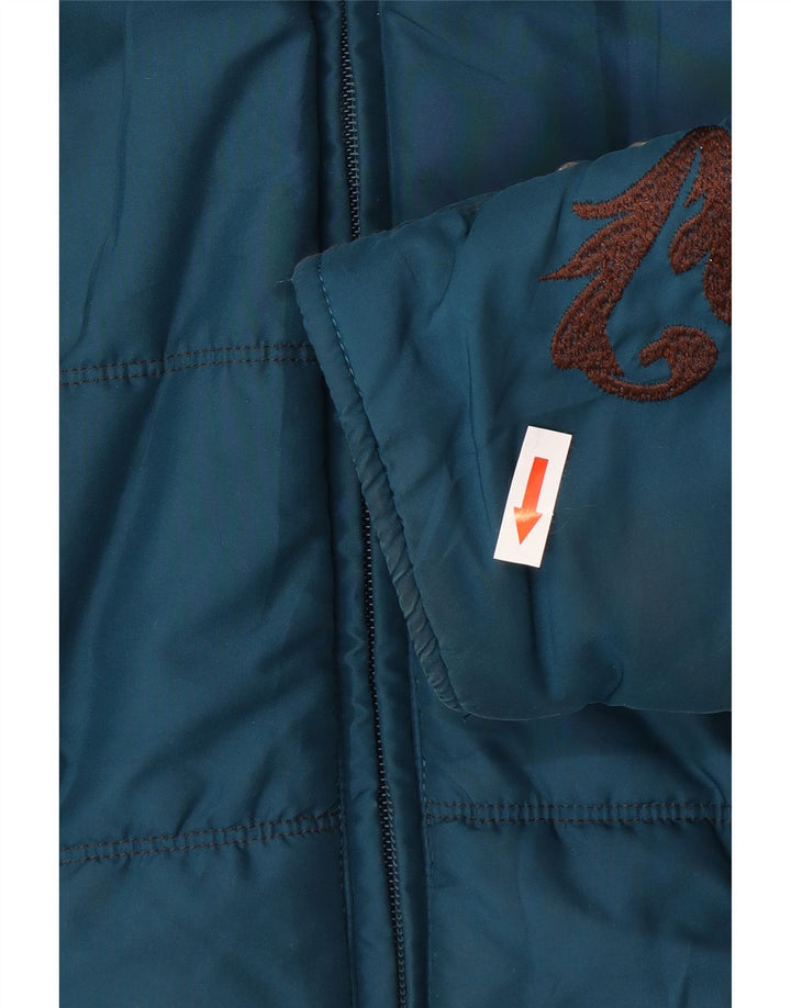 Ariat Wattierte Damenjacke mit Kapuze, UK 14, Mittelblau, Polyester