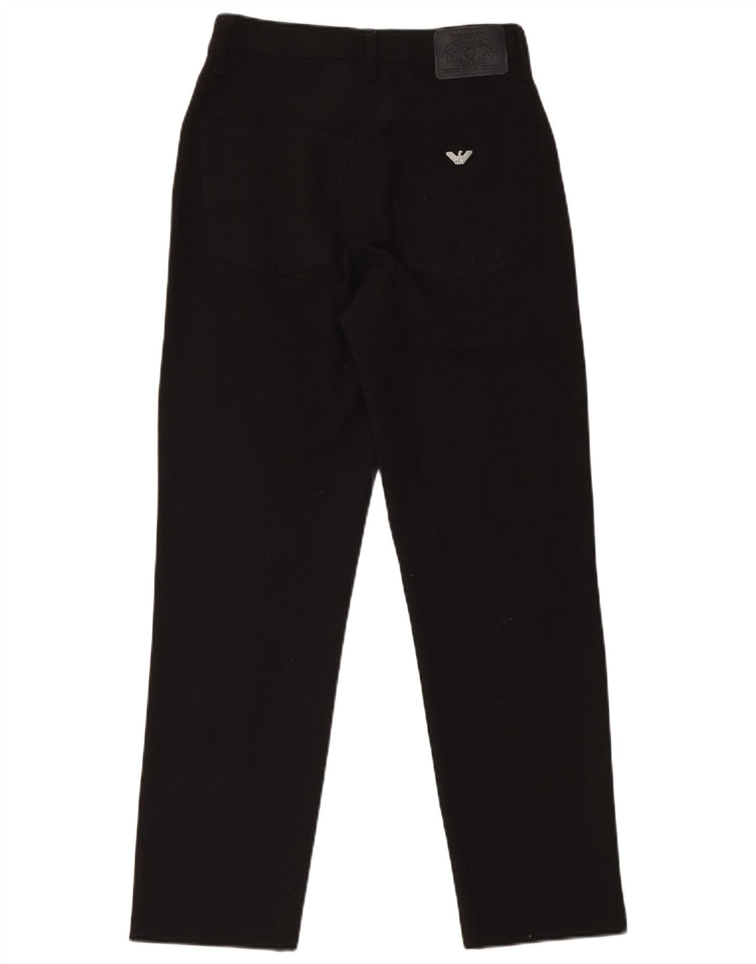 Armani Damen Slim Freizeithose W31 L31 Schwarze Wolle