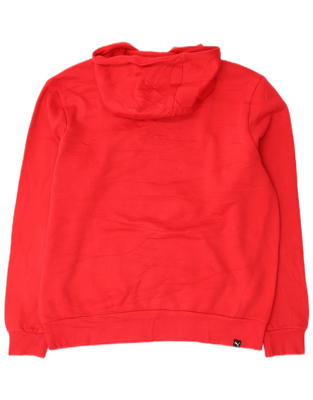 Puma Herren Grafik-Hoodie-Pullover aus mittelroter Baumwolle