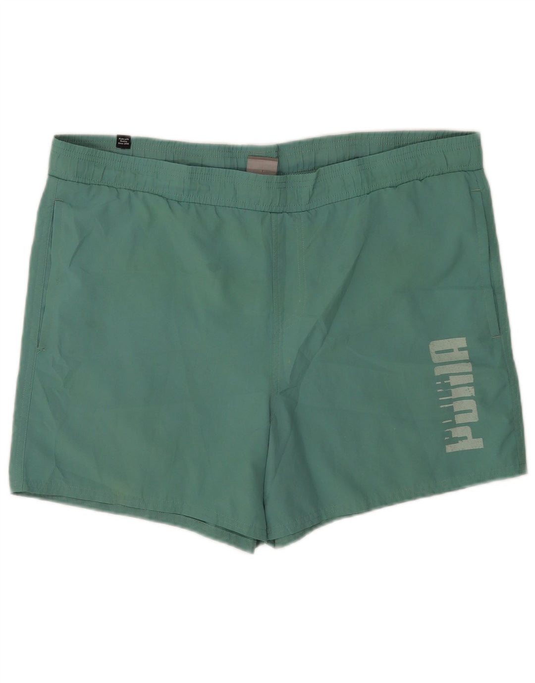 Puma Herren Badeshorts mit Grafik, groß, grünes Polyester