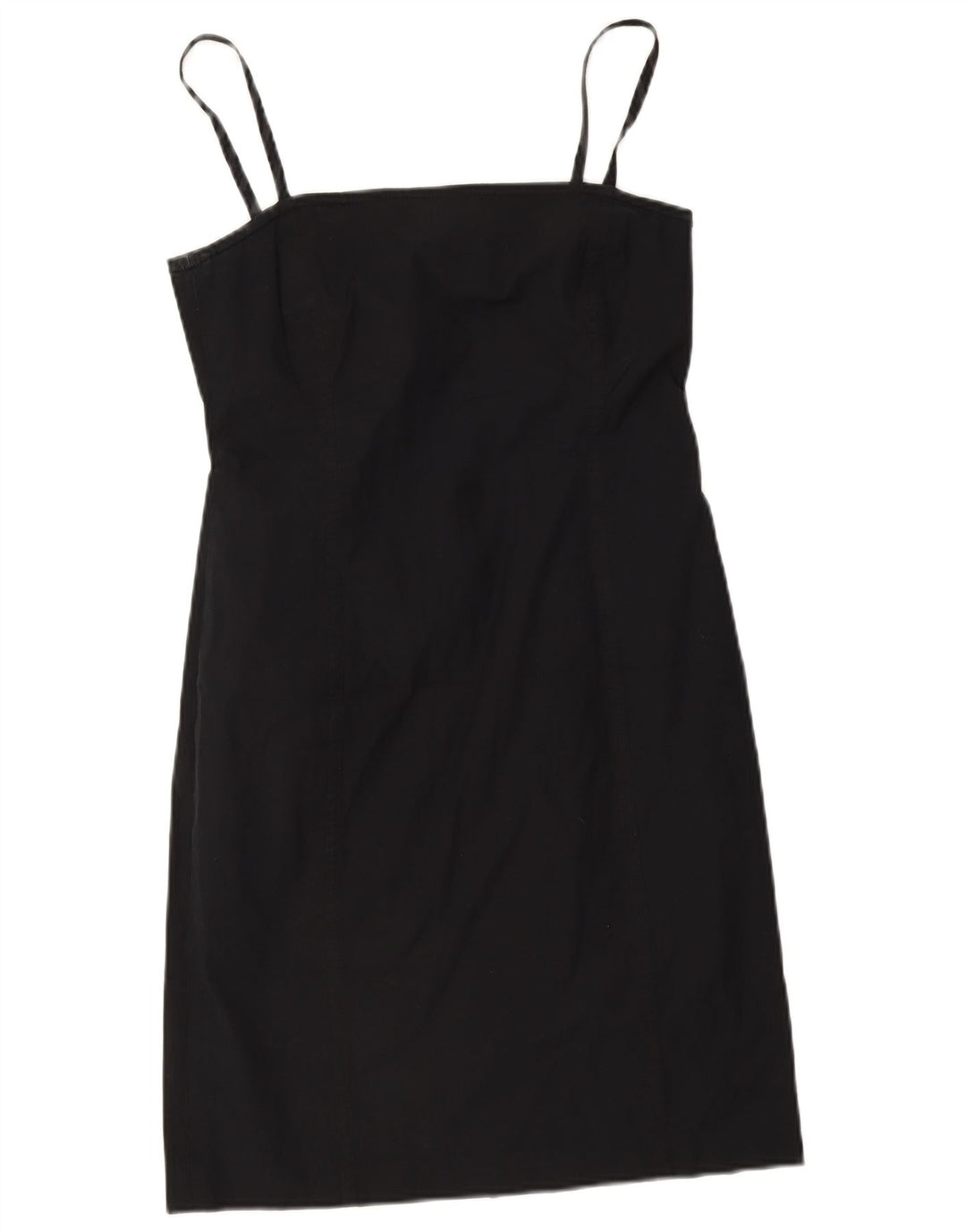 Colombo Damen-Sommerkleid IT 46 Large aus schwarzer Baumwolle