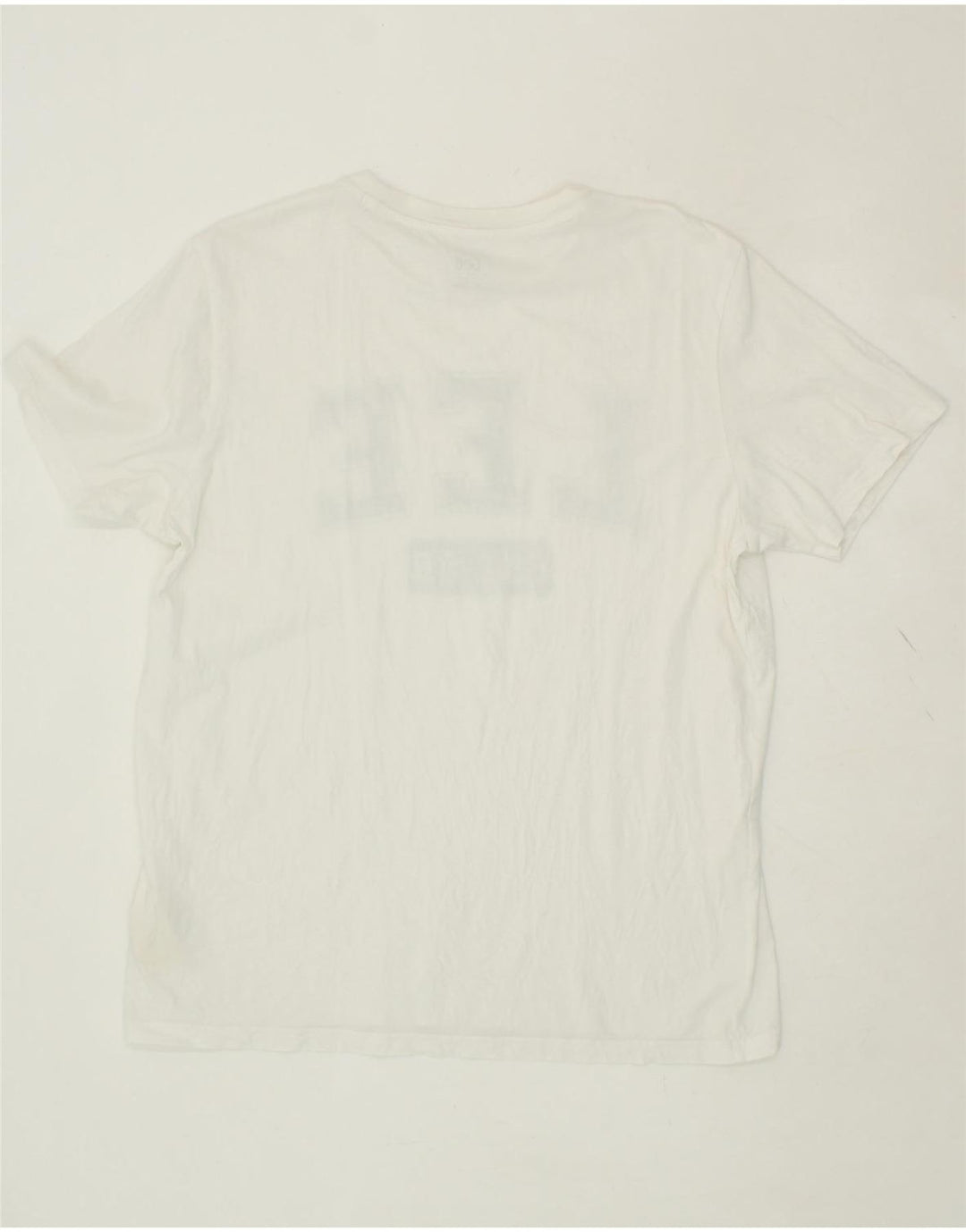 LEE Mens Regular Fit Graphic T-Shirt Top Large White Cotton Vintage Lee and Second-Hand Lee from Messina Hembry 