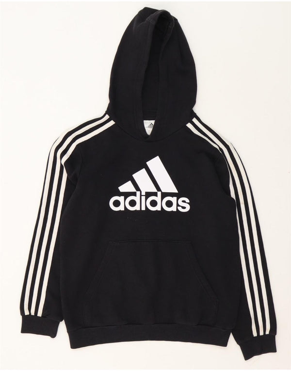 Adidas Jungen Graphic Hoodie Pullover 11–12 Jahre, schwarze Baumwolle