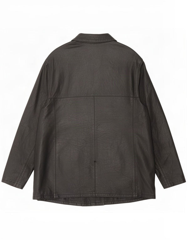 Lavorazione Artigianale Damen Lederjacke UK 16 Large Schwarz