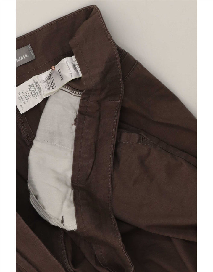 Marks & Spencer Damen Chinoshorts UK 12 Medium W32 Braune Baumwolle