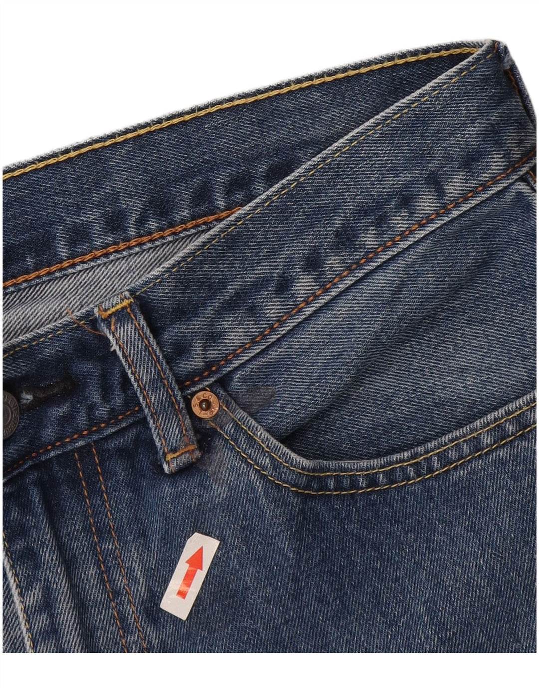 Levi's Herren 751 verkürzte gerade Jeans W32 L24 blaue Baumwolle