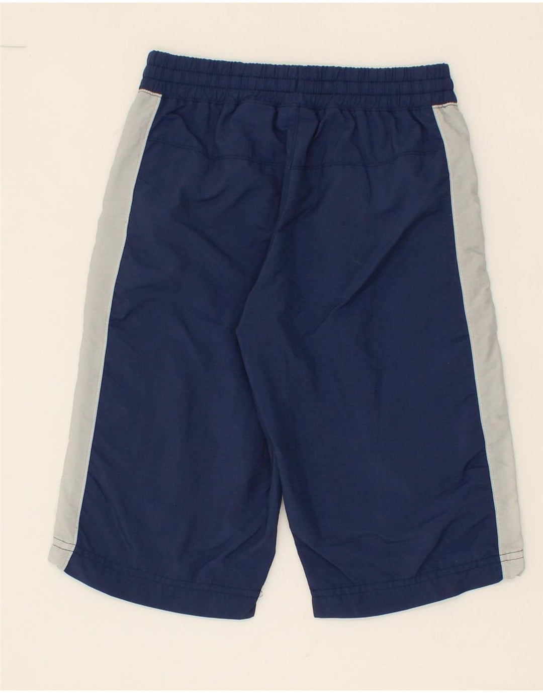 NIKE Boys Sport Shorts 6-7 Years Large Navy Blue Colourblock Polyester Vintage Nike and Second-Hand Nike from Messina Hembry 