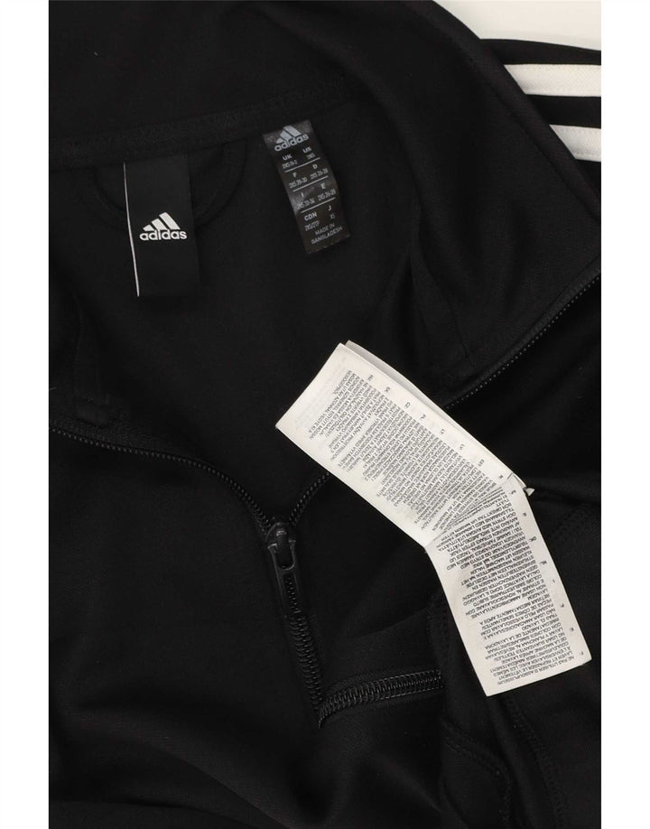 Adidas Damen Trainingsanzug Top Jacke UK 0/2 2XS Schwarz Polyester
