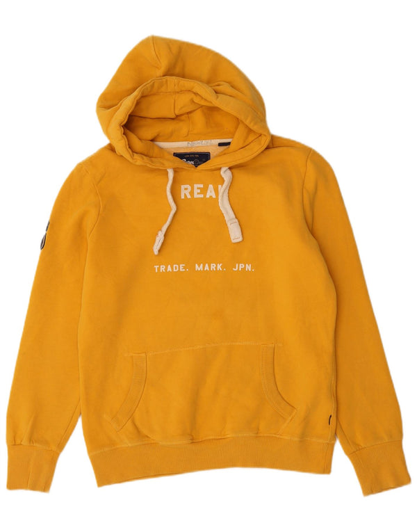 Superdry Graphic Hoodie-Pullover für Damen, UK 12, mittelgelb, Baumwolle