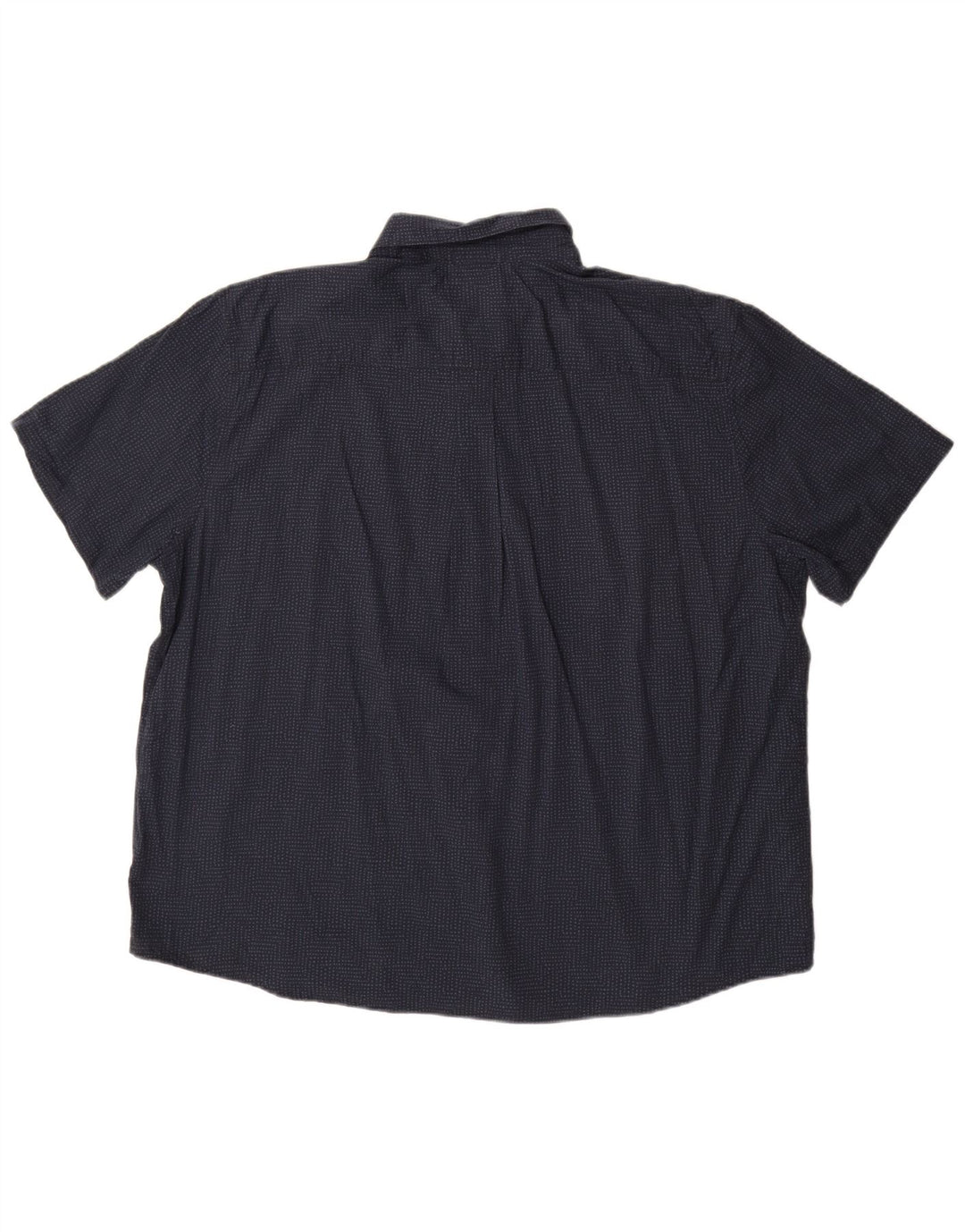 Eddie Bauer Herren Kurzarmhemd 2XL Marineblau gepunktet