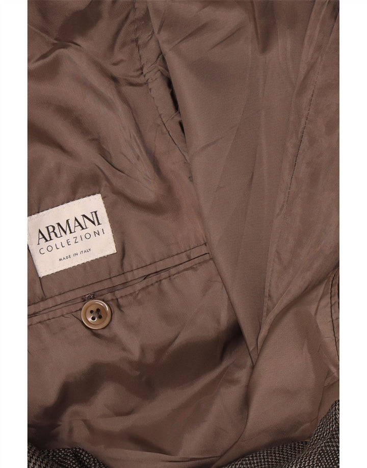 Armani Herren 2-Knopf-Blazerjacke UK 38 Mittelgrau kariert