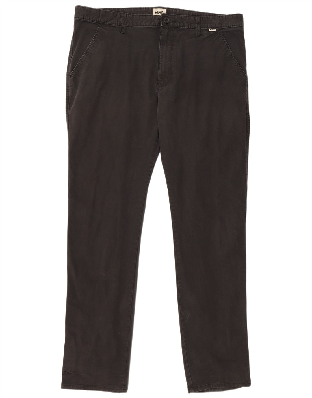 Vans Slim Chino-Hose für Herren, W36, L32, schwarze Baumwolle