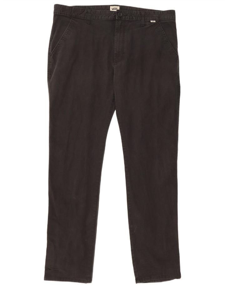Vans Slim Chino-Hose für Herren, W36, L32, schwarze Baumwolle