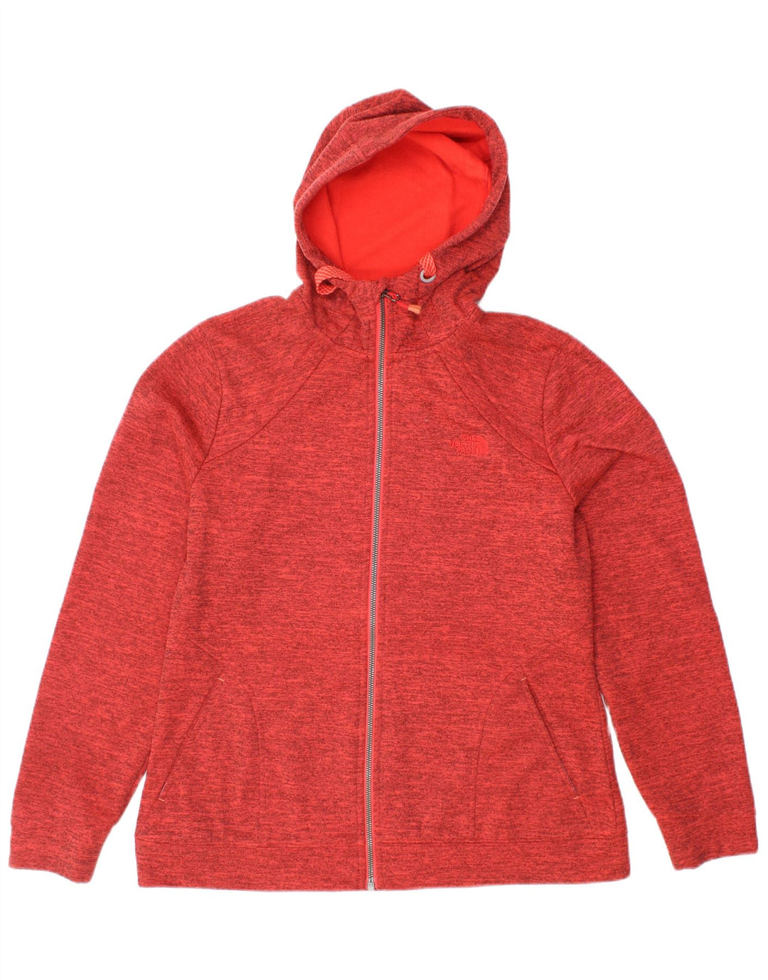 THE NORTH FACE Damen-Kapuzenpullover mit Reißverschluss, UK 16, Größe L, Rot, Polyester
