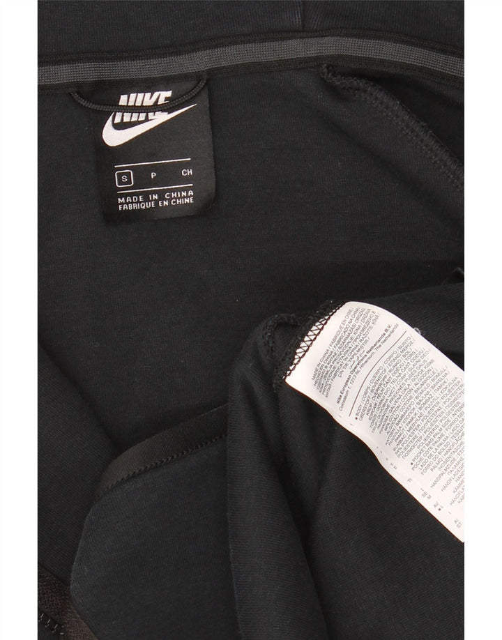 Nike Herren-Kapuzenpullover mit Reißverschluss, Größe S, schwarze Baumwolle