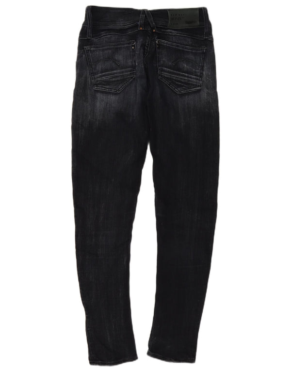 G-Star Damen Slim Jeans W25 L30 Schwarze Baumwolle