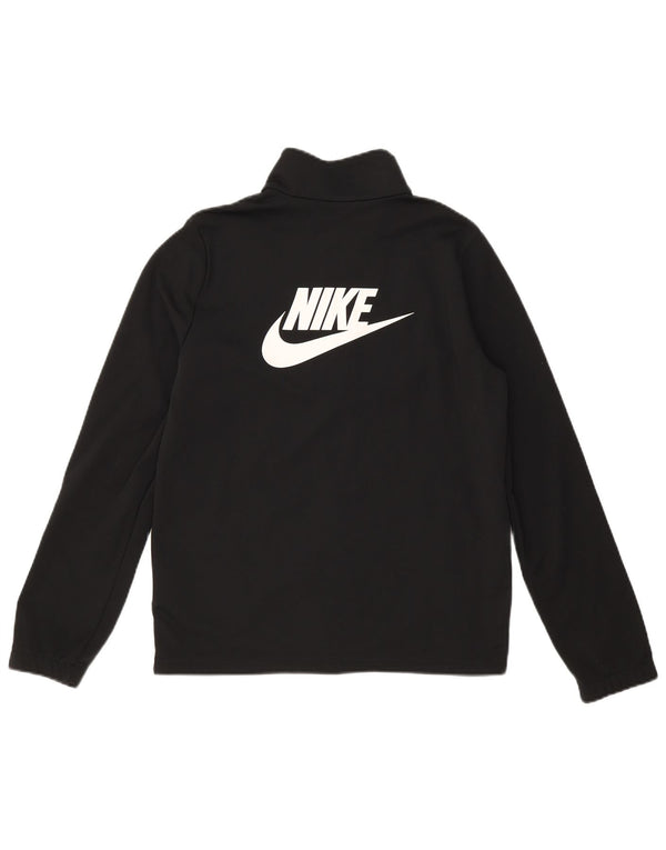Nike Jungen Grafik-Trainingsanzug-Top-Jacke, 13–14 Jahre, XL, schwarzes Polyester
