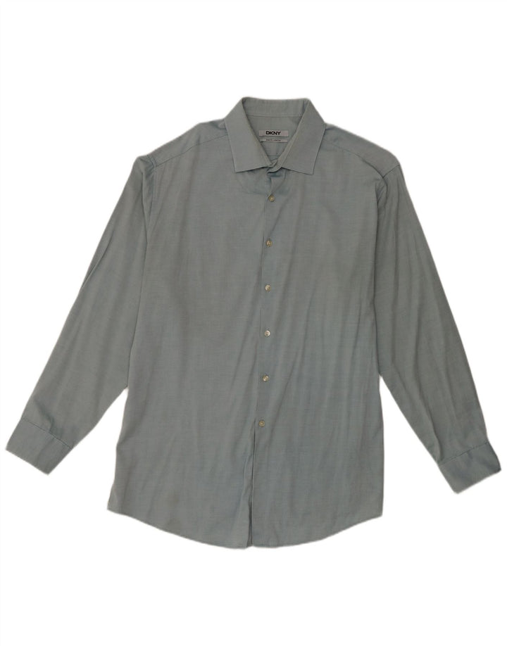 Dkny Herren Slim Fit Hemd Größe 17 XL Blau